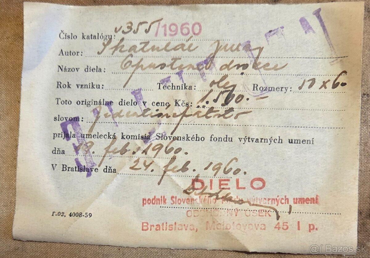 Obraz Juraj Škatulár-Opustené dvorce - 3