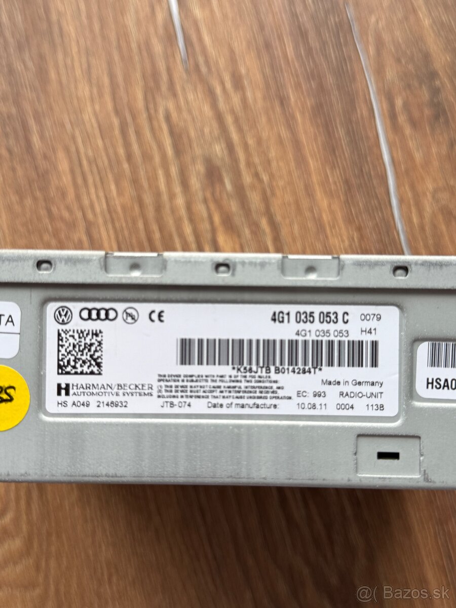Predám celý set mmi 3G+ Audi A6/A6 C7 4G - 3
