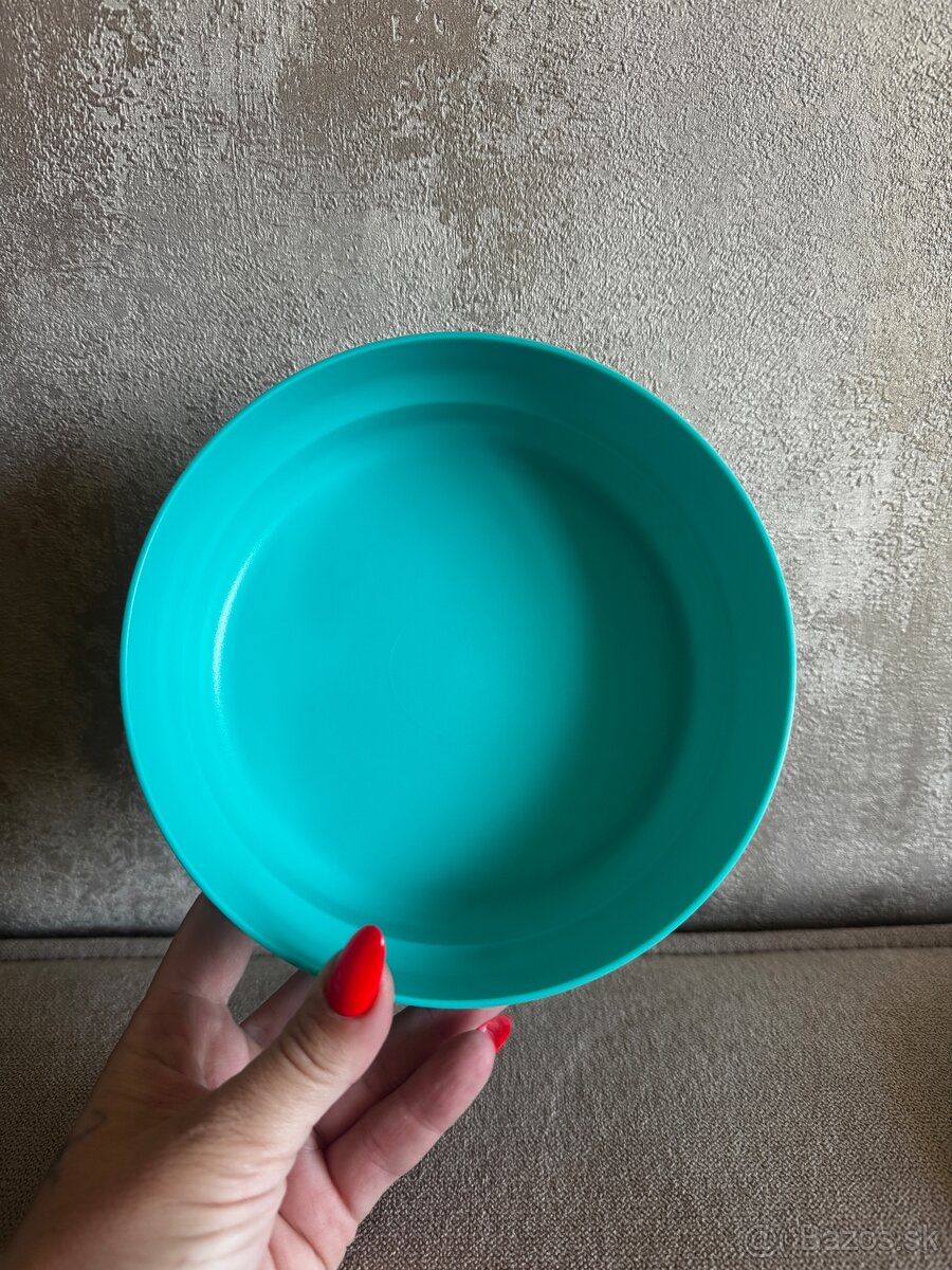 tupperware – 2× tyrkysová miska | úplne nové - 3