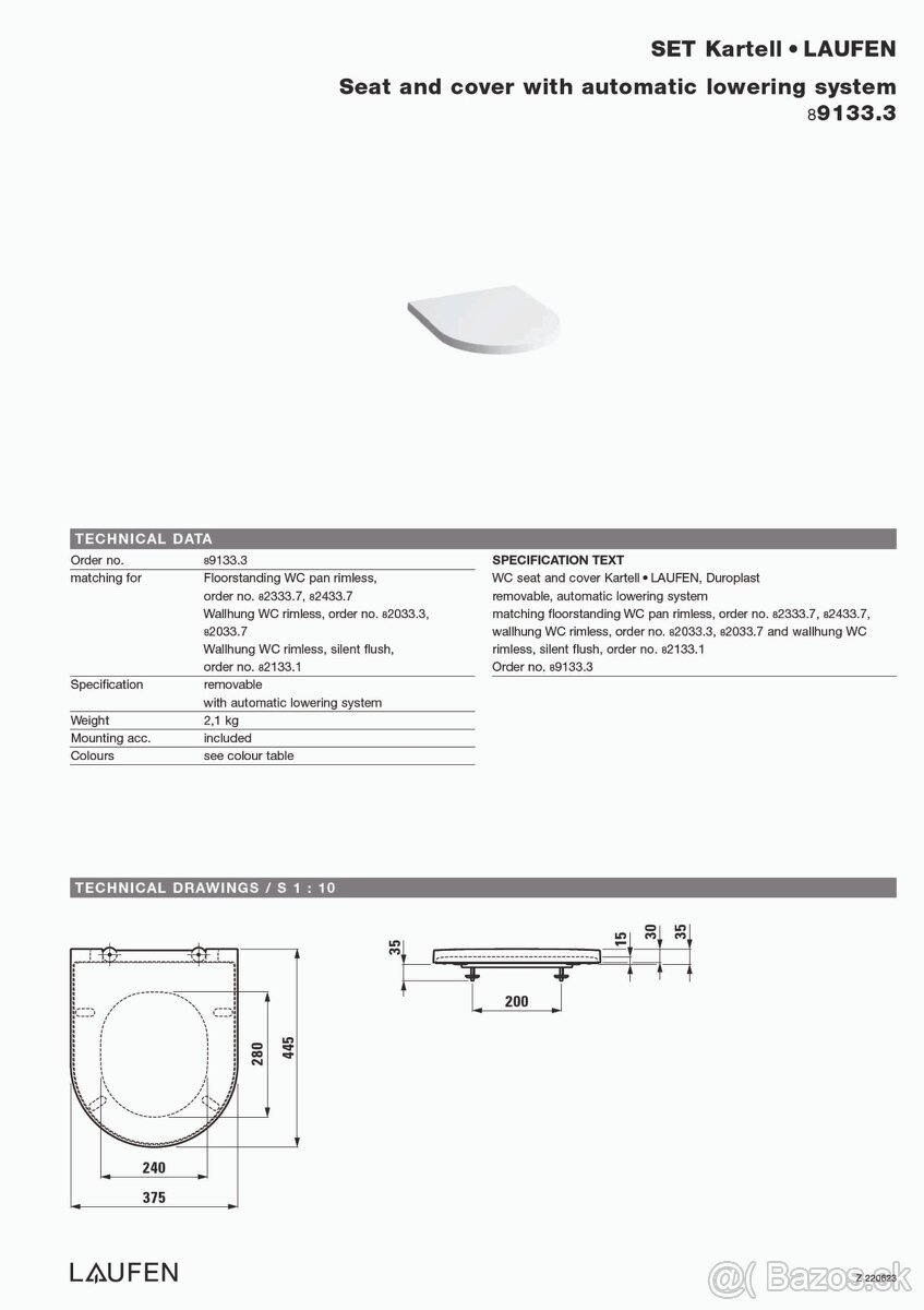 Závesné WC LAUFEN by KARTELL - 3