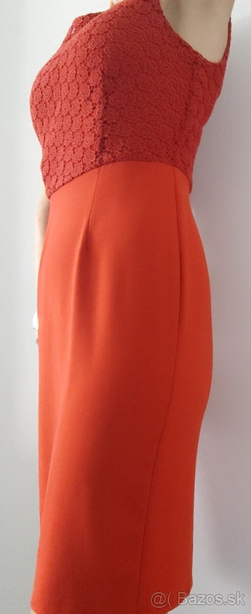 Červené šaty veľkosť 38 - 3