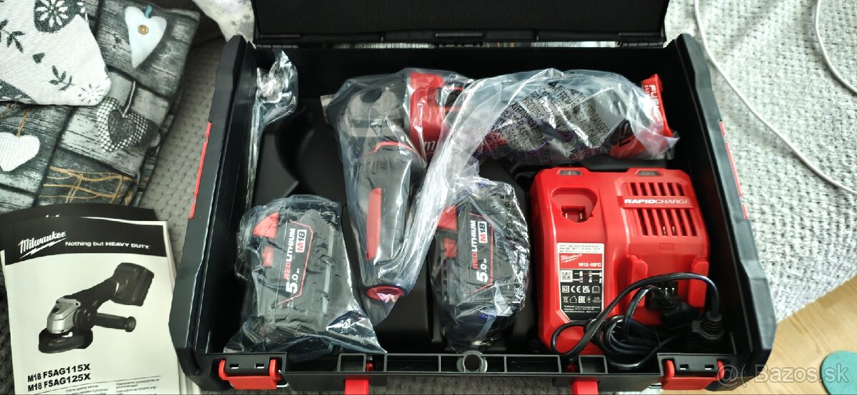 Uhlová brúska Milwaukee M18 - 3