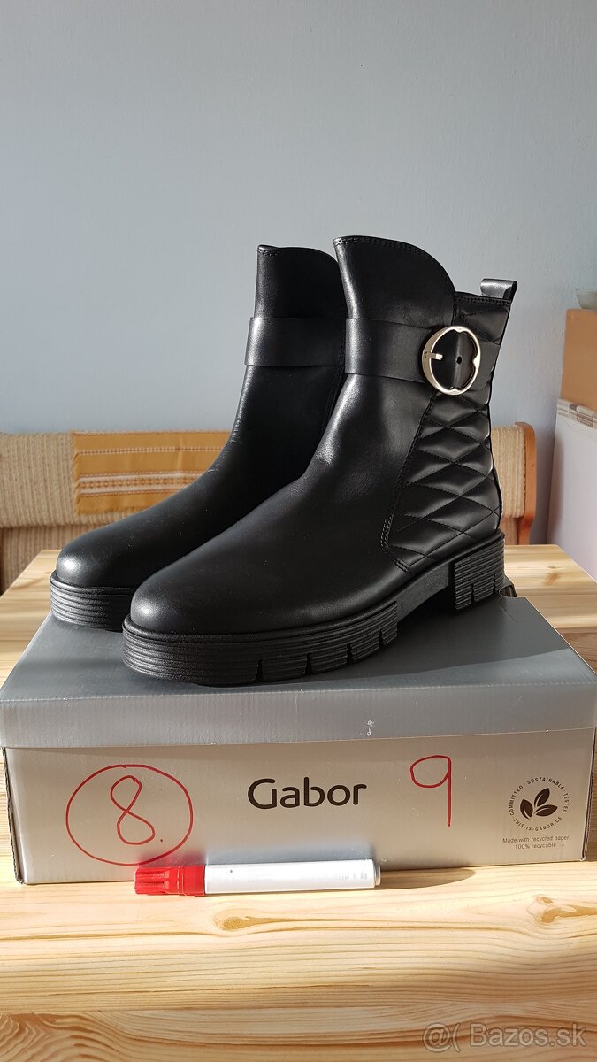 Kožene čižmy Gabor - 3