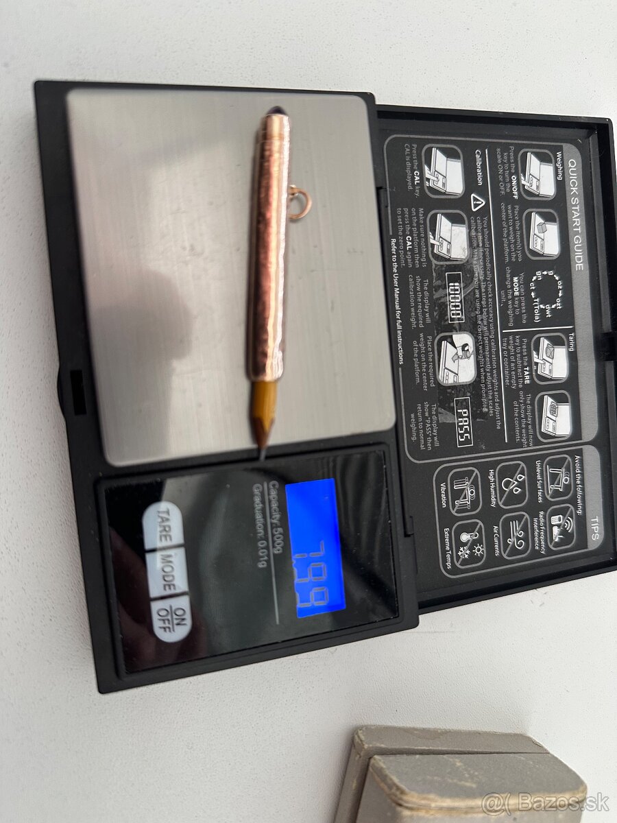 Predám zlatý prívesok ceruzky - 3