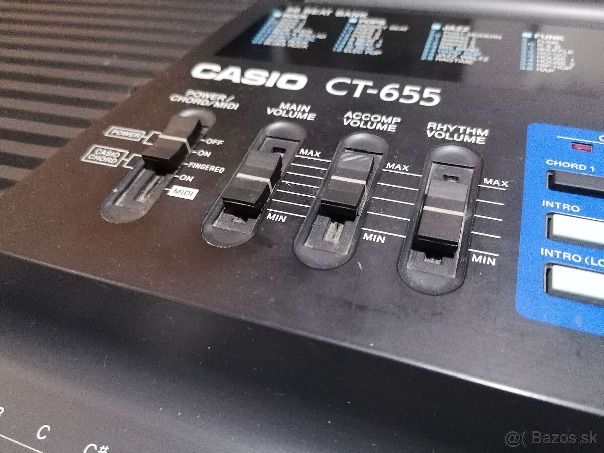 Klávesy CASIO CT-655, 61 kláves - 3