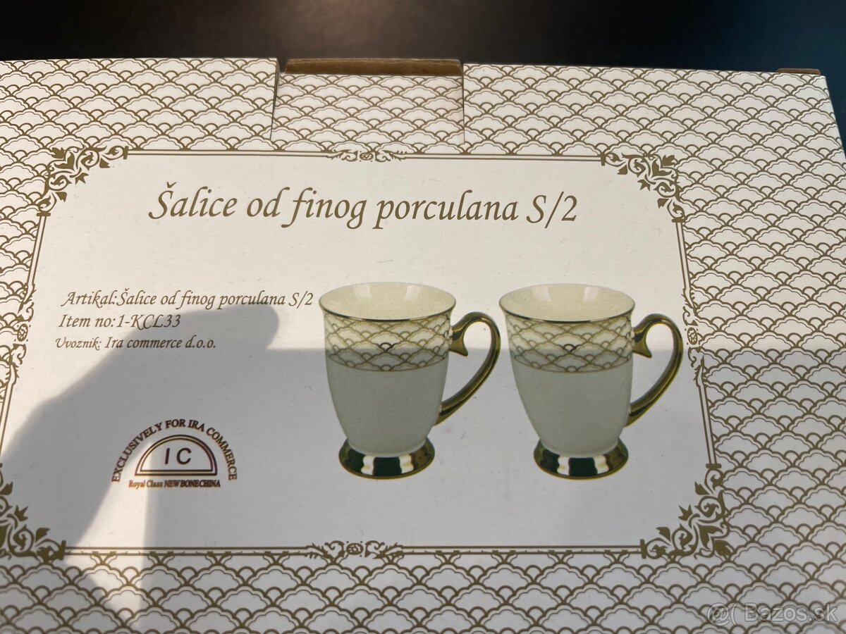 Porcelanovy set na caj salky - 3