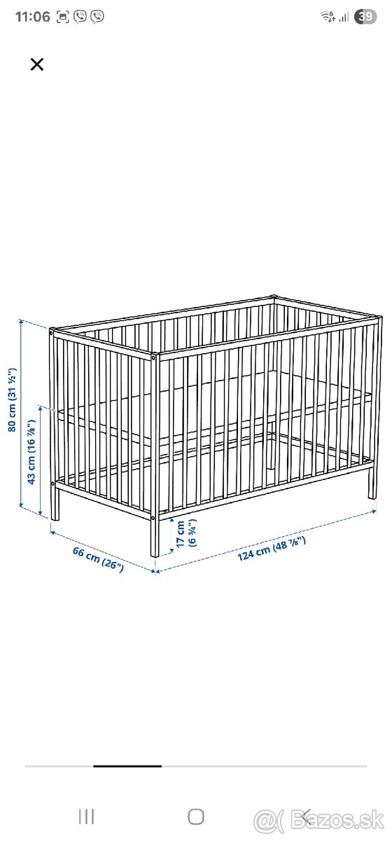 Detská postieľka ikea - 3