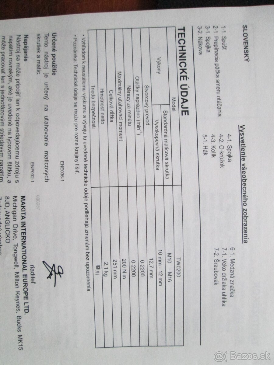 Razova utahovacka MAKITA - 3