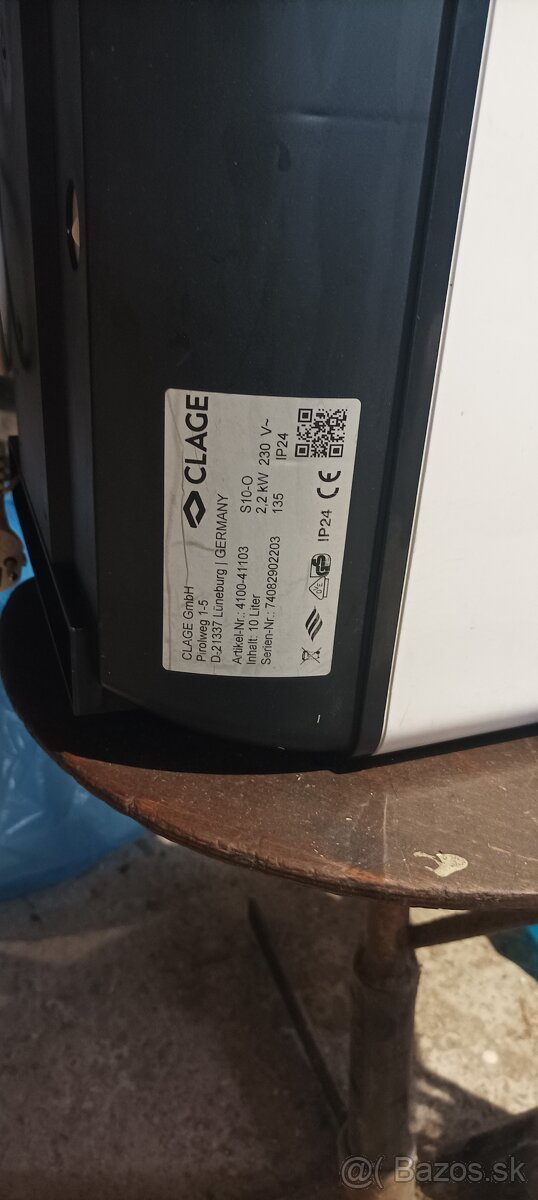 Elektrický ohrievač bojler CLAGE S10-O - 3