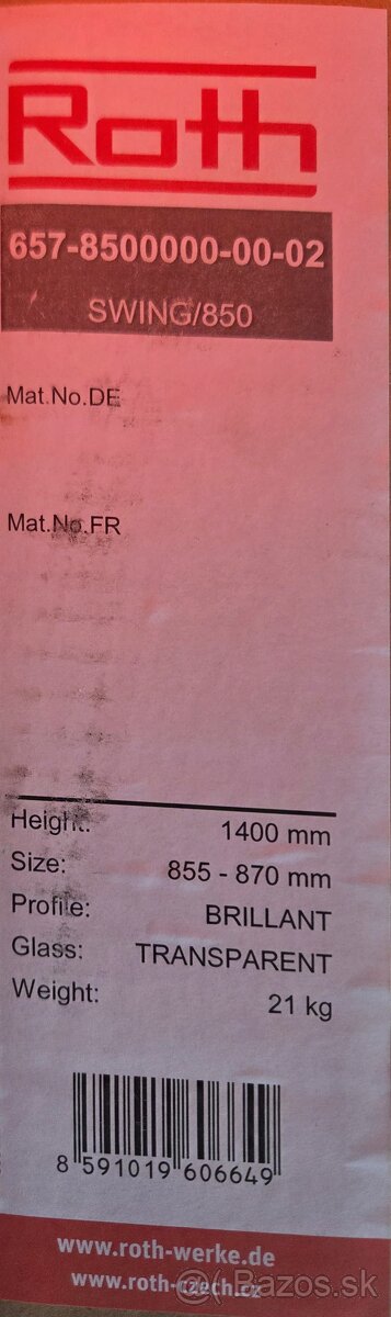 Vaňová zástena Roth Swing - 3