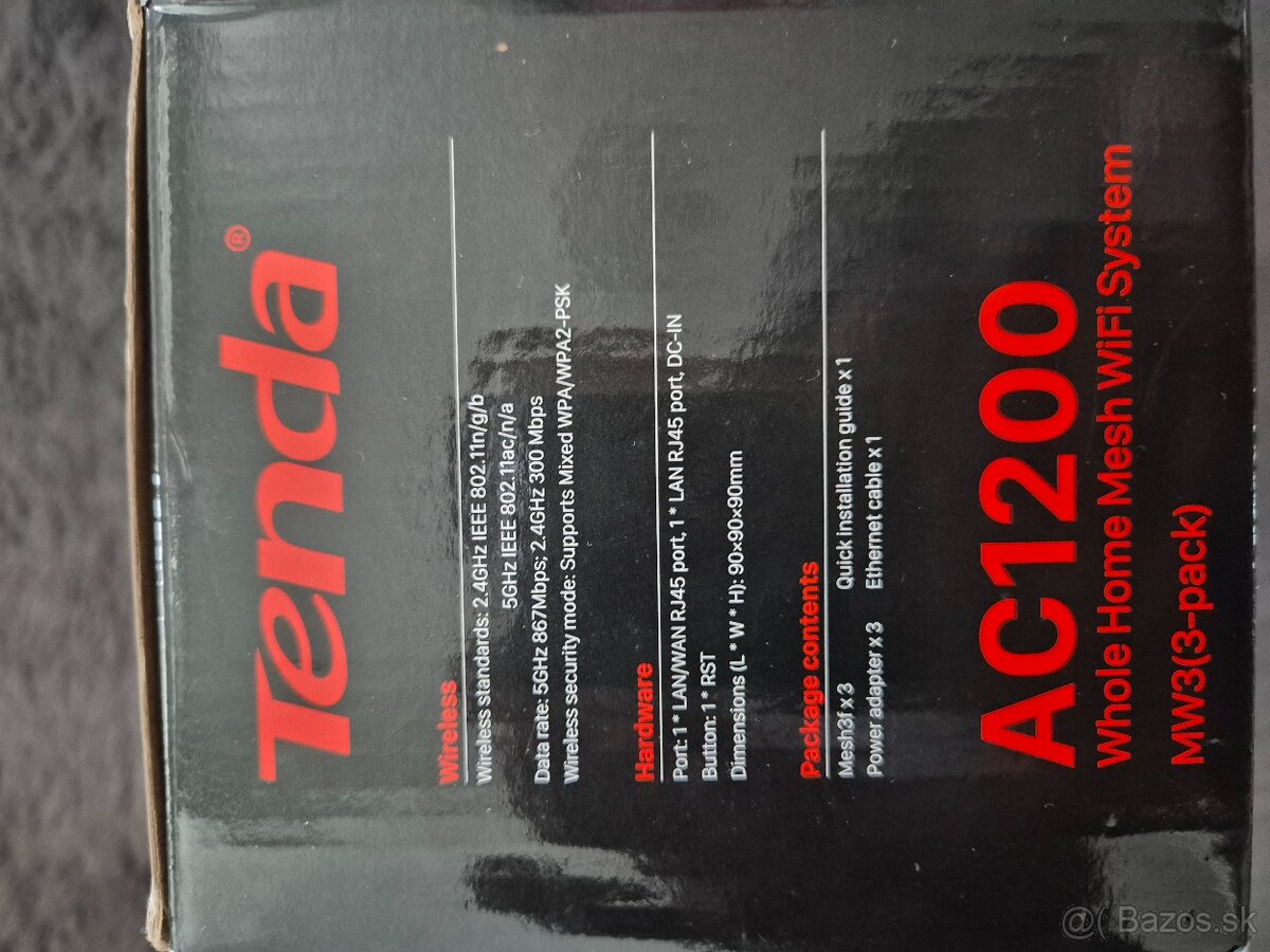 Tenda AC1200 MW3 - 3ks - 3