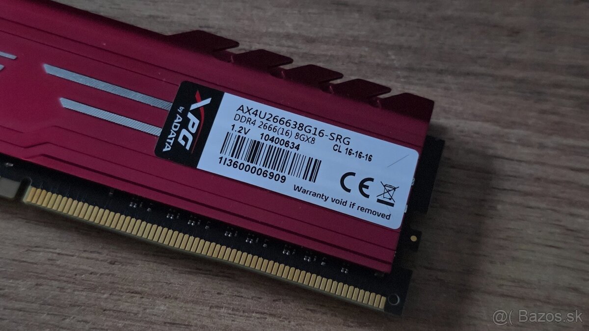 RAM ADATA XPG 2666 MHz 8GB - 3