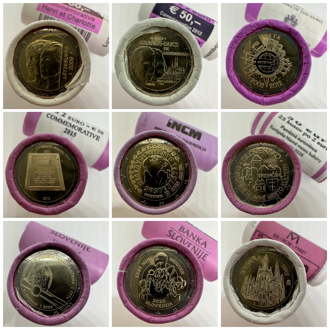 2 euro mince rolky - 3