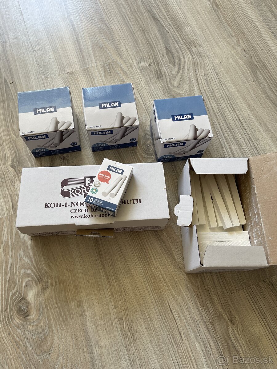 Kriedy biele cca 500ks - 3