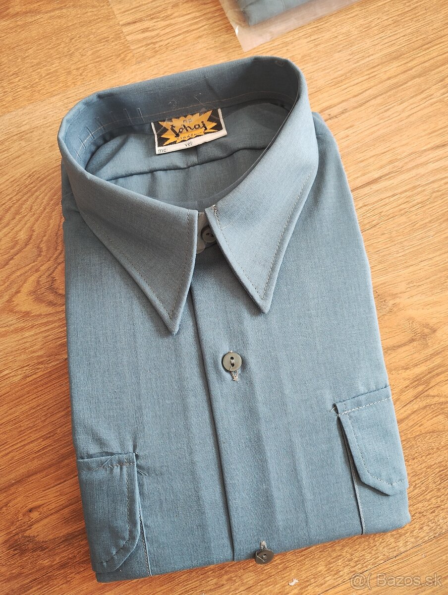 RETRO košile ČSAD s visačkami a odznakmi-nález z půdy - 3