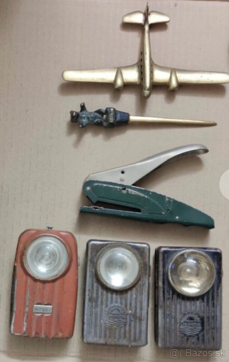 Sbírka retro - staré krabičky, propisky, zámky - 3