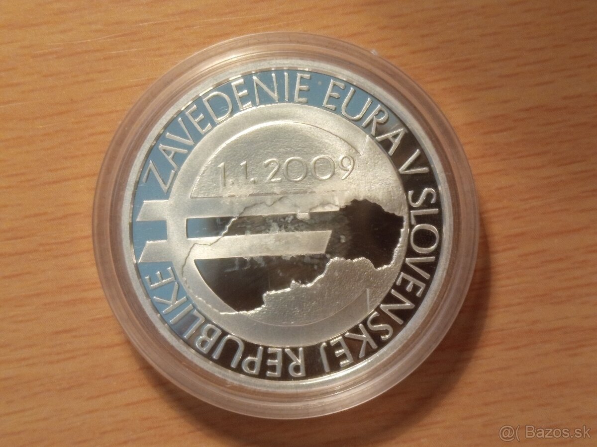 10 rokov eura 2019 PROOF – Investičné striebro - 3