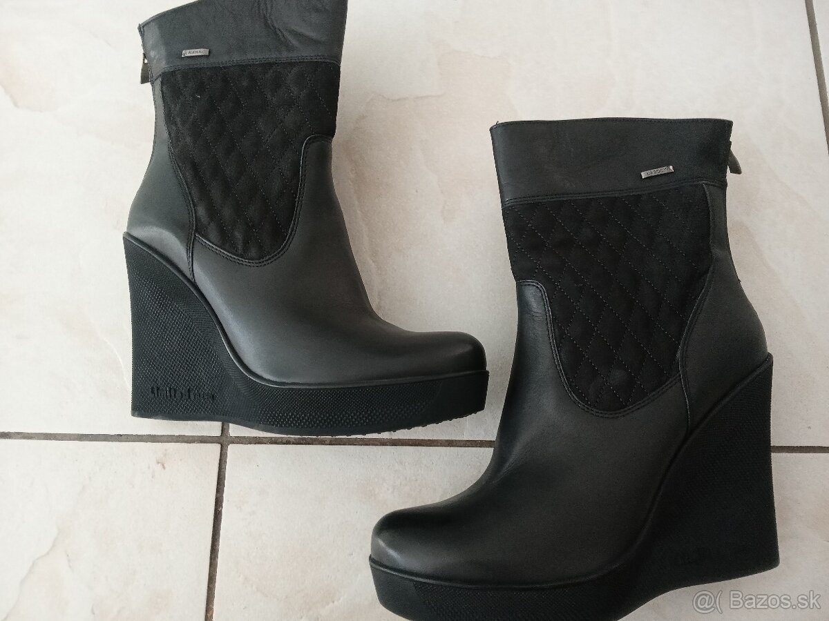 Kožené členkové čižmy č.40 Lasocki - 3