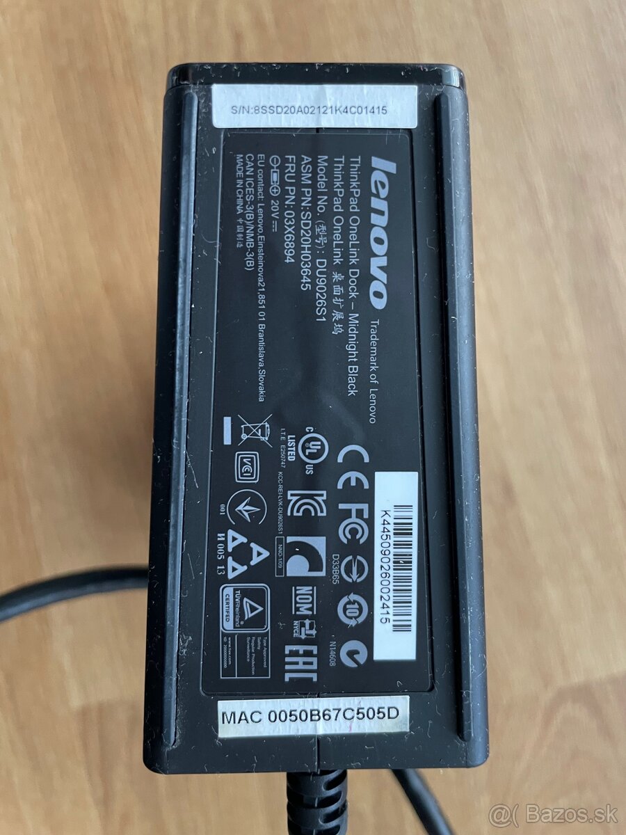 Lenovo ThinkPad OneLink Dock - DU9026S1 - 3