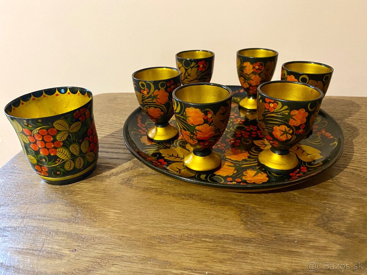 Súprava pohárikov Chochloma - 3
