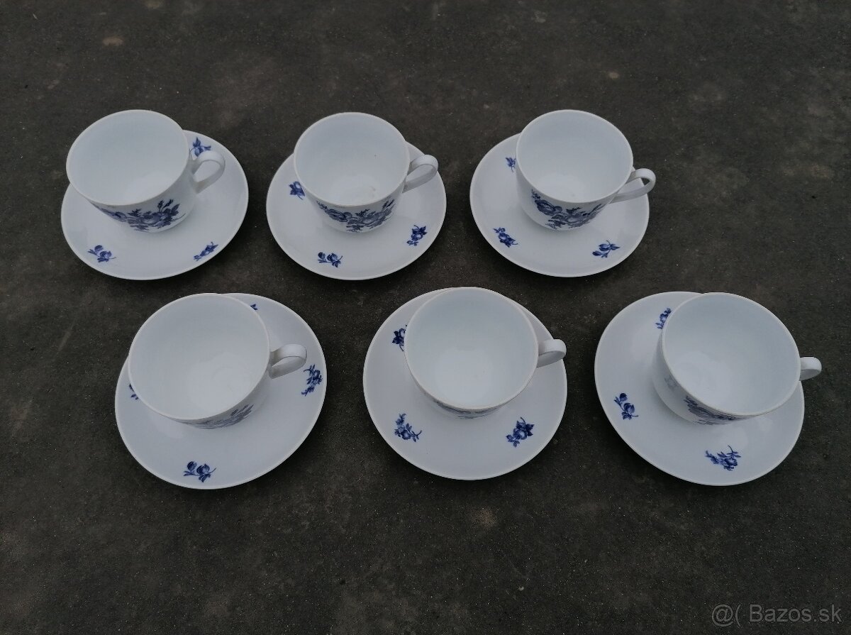 Predám porcelánová sada Modrá ruža - 3