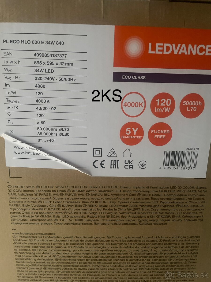 LED panel do kazetového stropu - 3