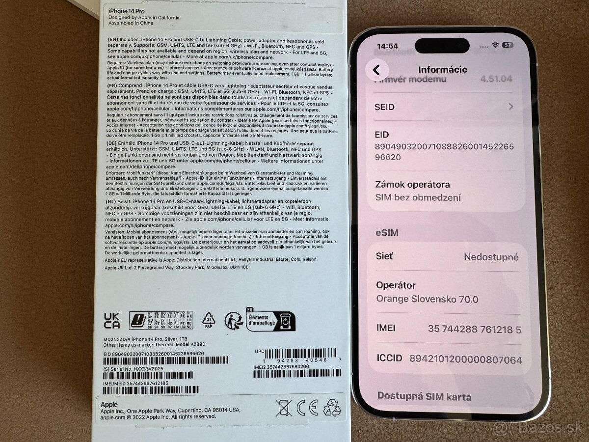 iPhone 14 Pro 1TB Silver – A2890 - 3