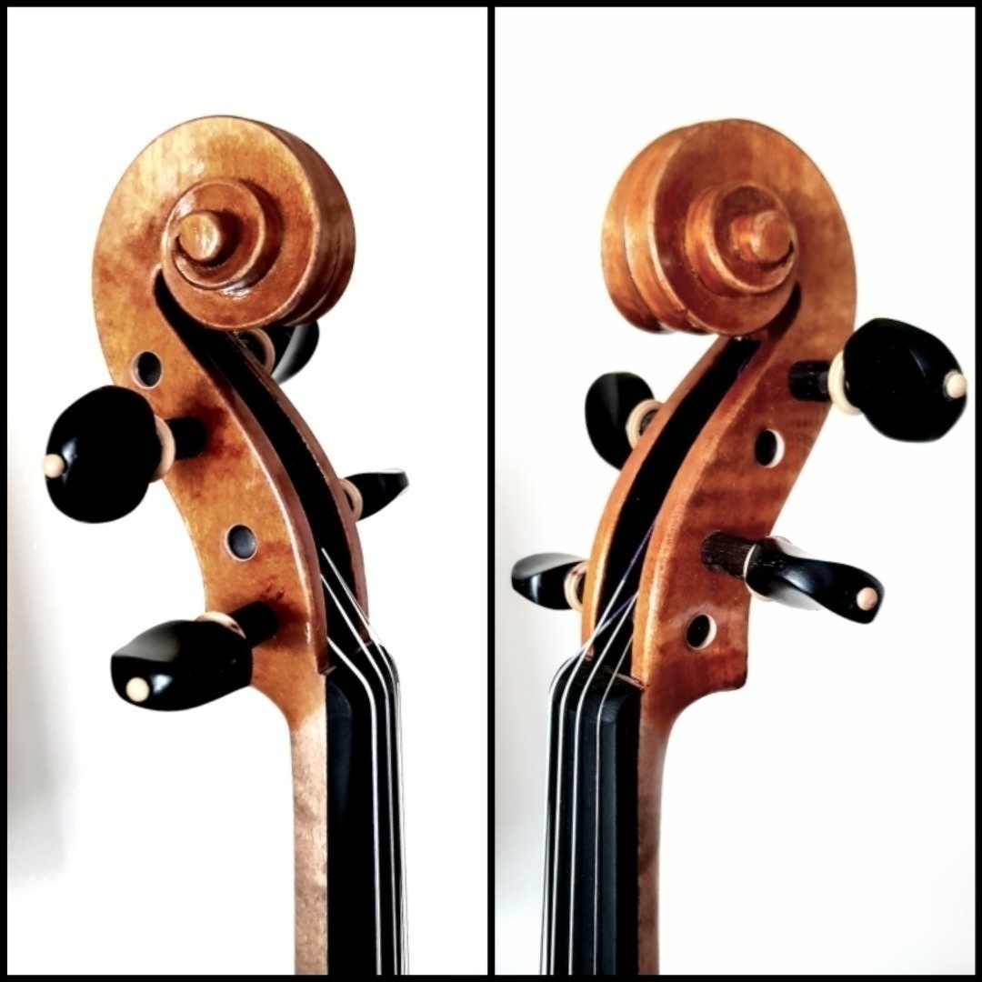 husle 4/4 model Stradivari ( gold-orange oil) - 3