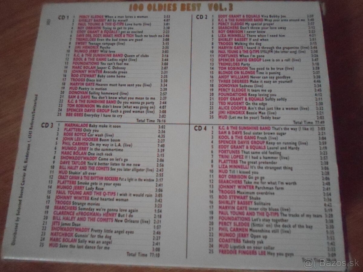 Kvalitné CD 100 oldies best - 3