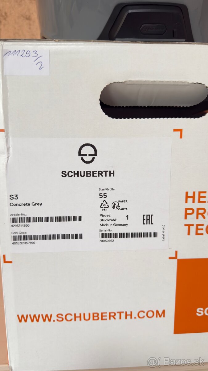 Prilba SCHUBERTH S3 Grey + Interkom SC2 (veľkosť S) - 3