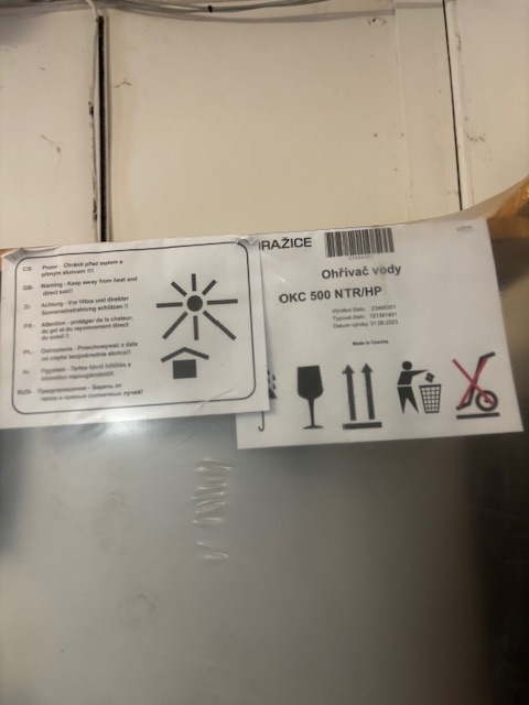 Bojler DRAŽICE OKC NTR/HP 400 a 500, Zásbník TÚV - 3