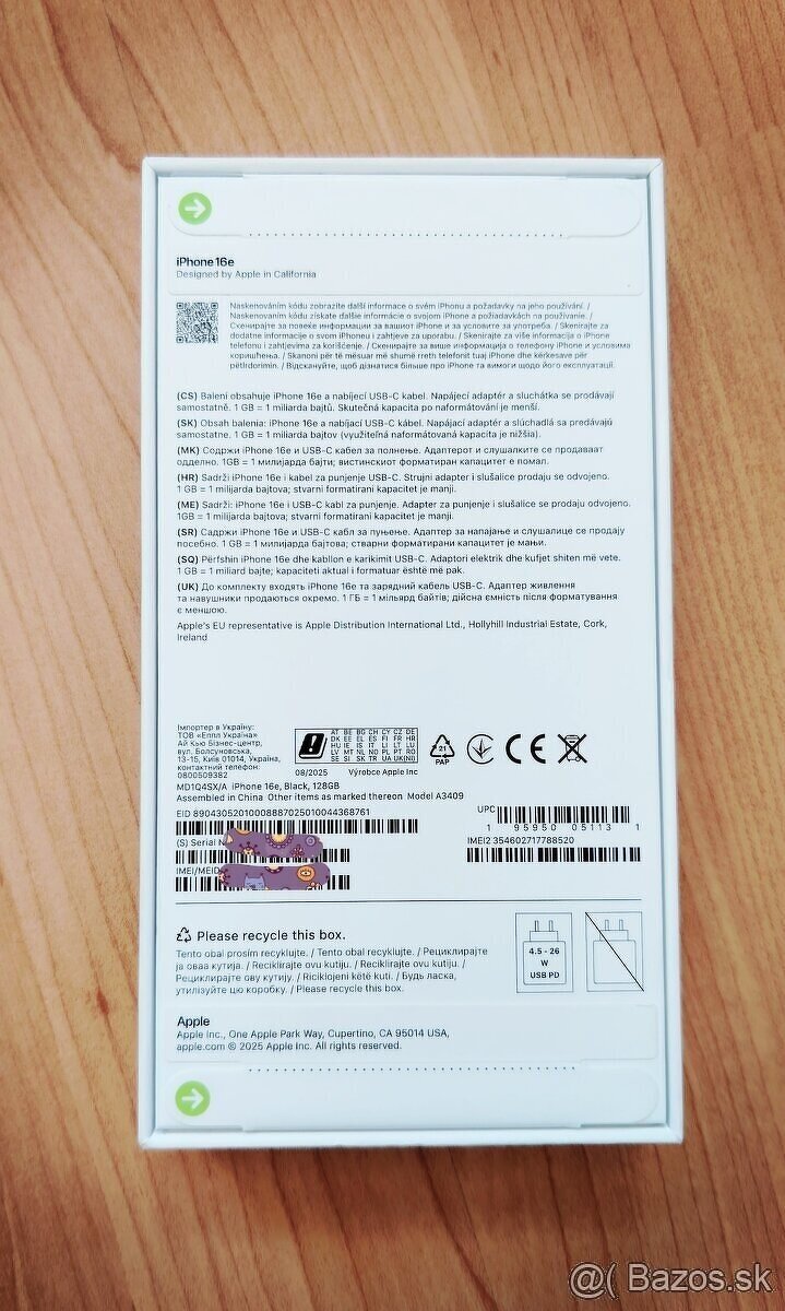 Apple iPhone 16e 128GB black - 3