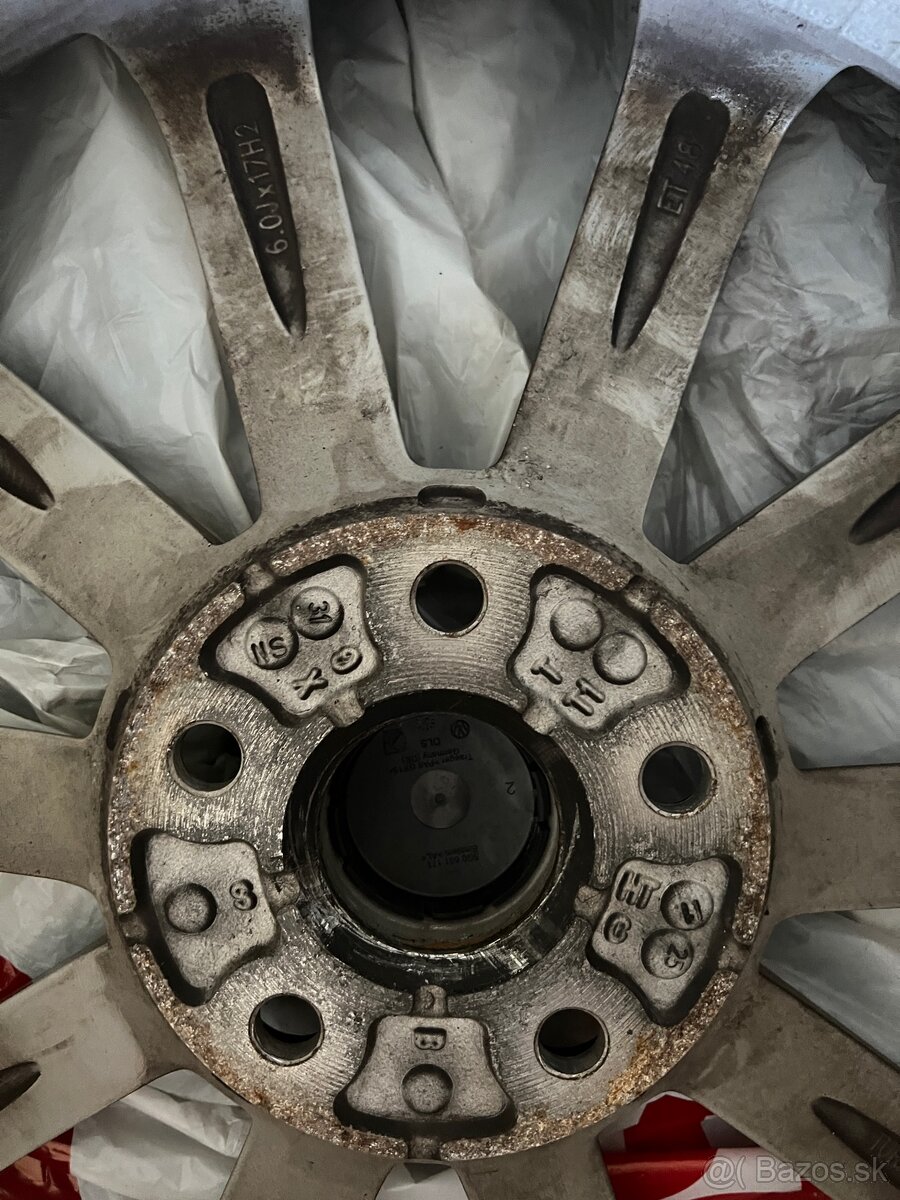 VW disky + zimné pneumatiky 205/50 R17 - 3