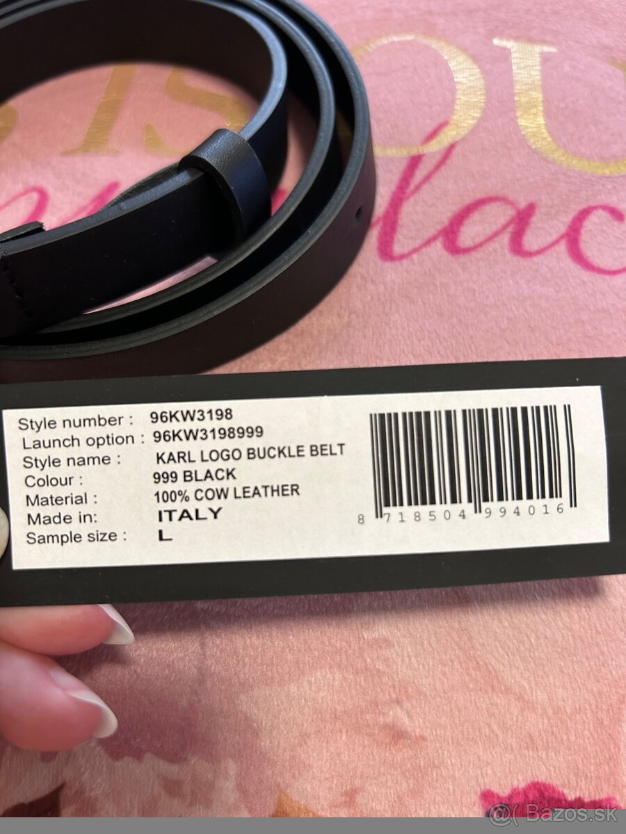 Opasok kožený Lagerfeld - 3