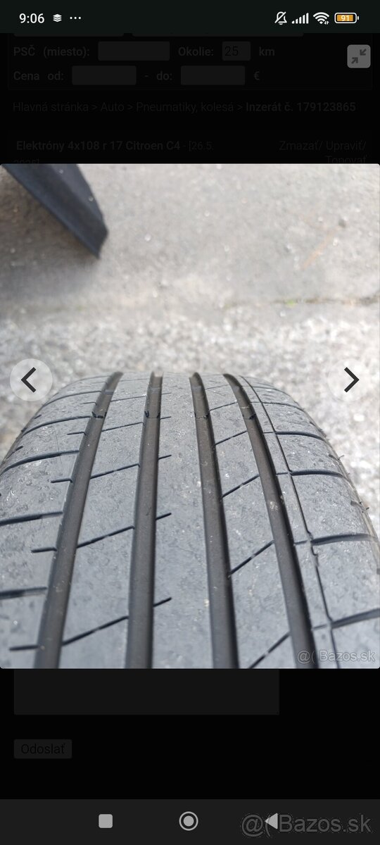 Elektróny 4x100 r 17 Citroen C4 - 3