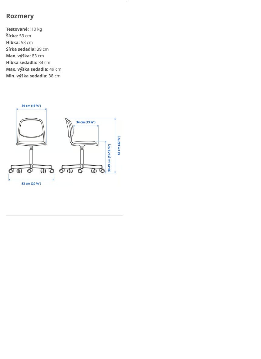 IKEA detská stolička, biela - 3