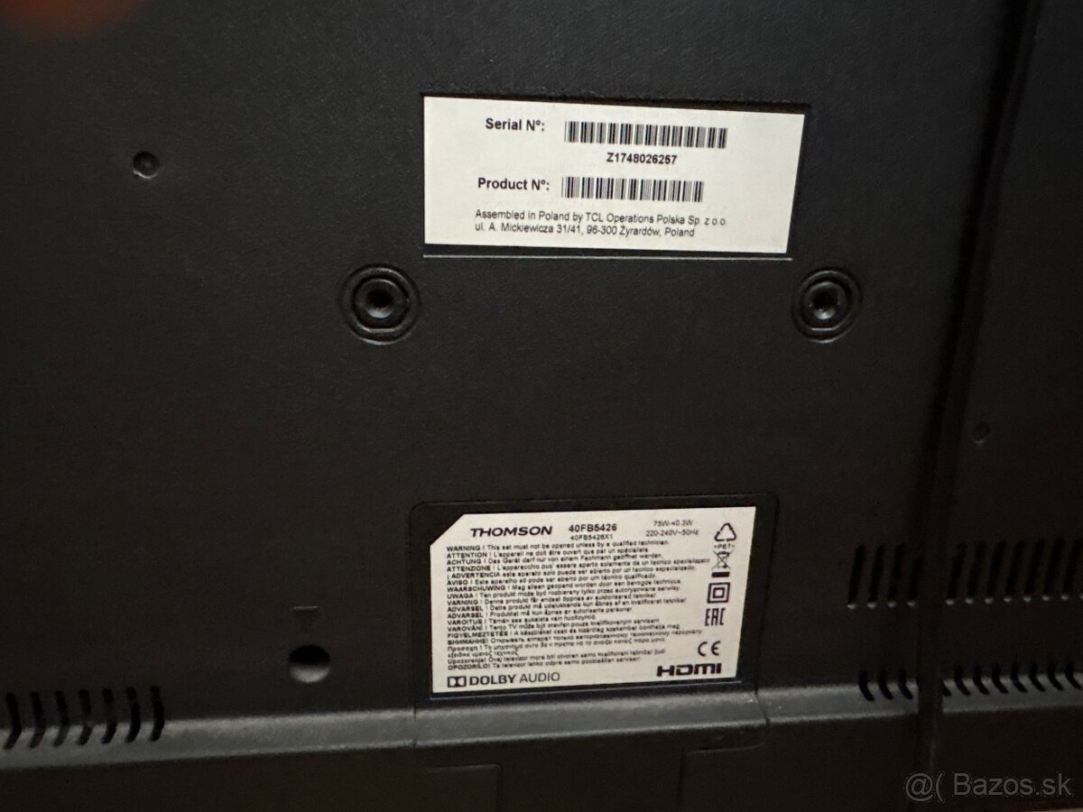 Thompson televízia 40fb5426 - 3