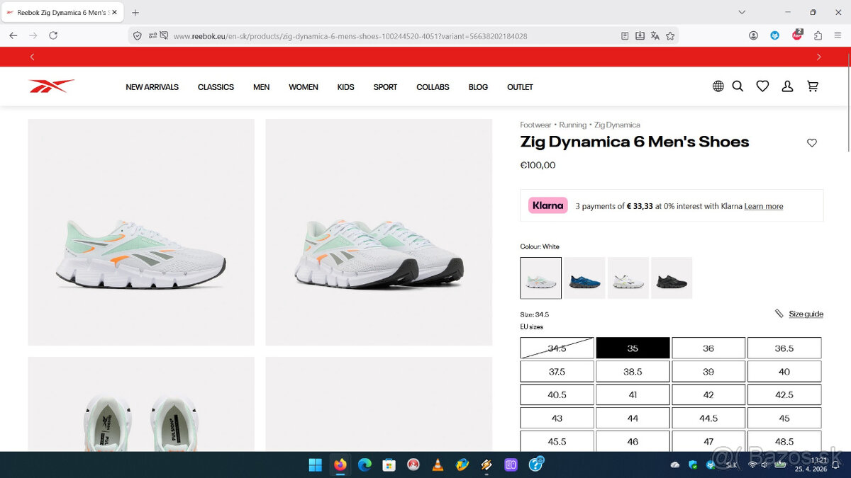 Reebok Zig Dynamica bežecké biele - 3