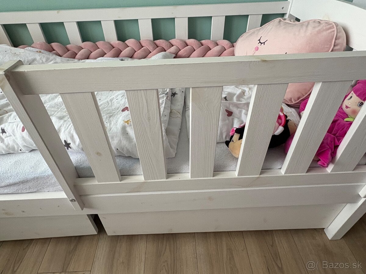 Detská posteľ so zábranou a matracom - 3