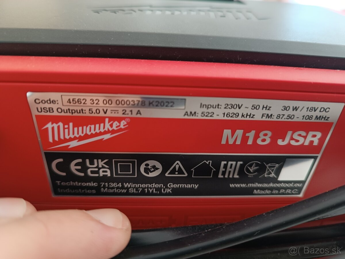 Rádio stavebné Milwaukee M18 - 3