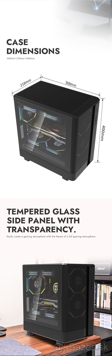 PC skrinka DARKFLASH DB330M Mesh - 3