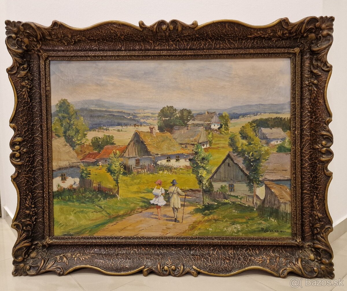 Obraz olejomalba starozitnost - 3