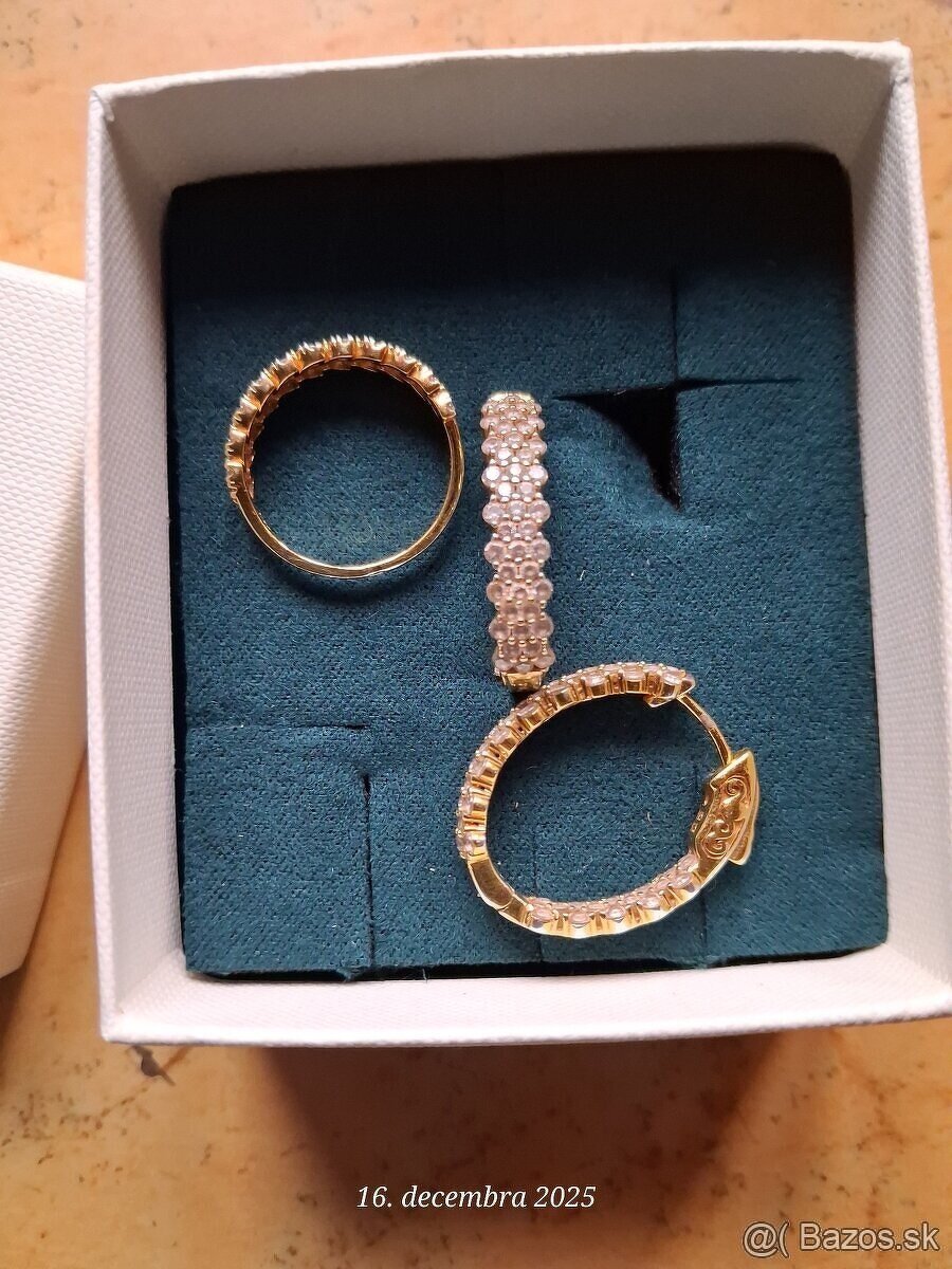 striebro nausnice a prsten - 3