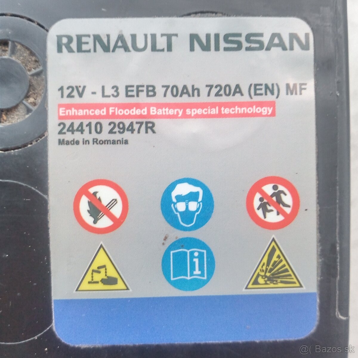 Autobatéria Renault / Nissan 70ah - 3
