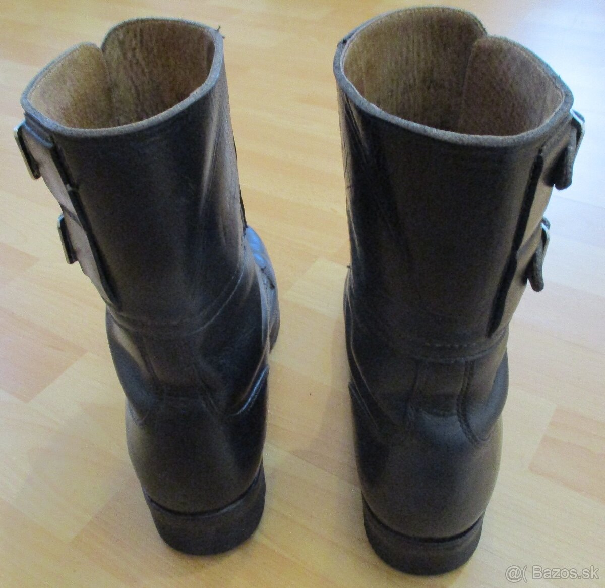 kožené kanady vzor 60 čiernej farby - 3