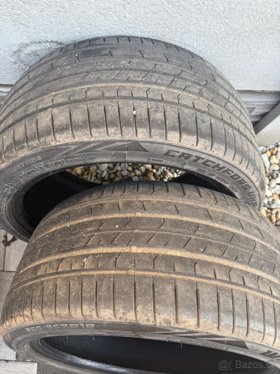 4× letné pneumatiky 18” – 265/35 ZR18 a 225/45 ZR18 - 3