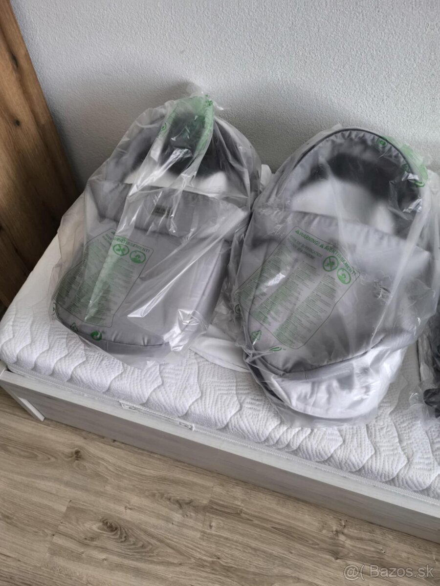 DVOJIČKY - ako nový kočík Riko Basic Saxo – sivý - 3