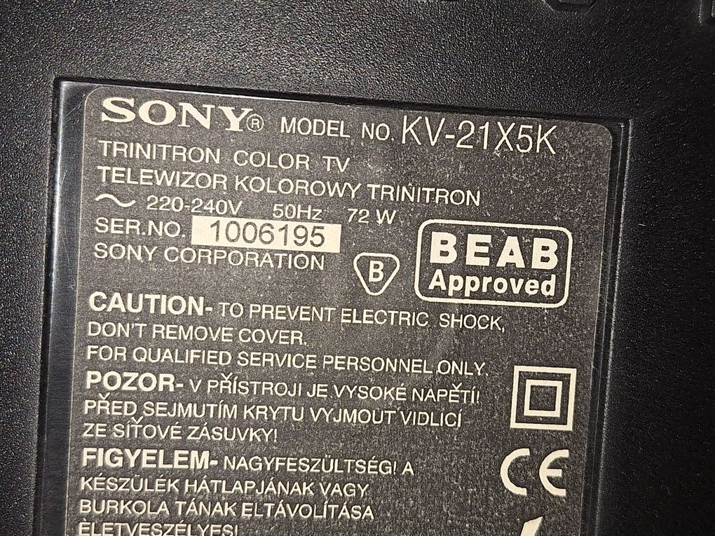 Darujem Sony Trinitron KV-21X5K - 3