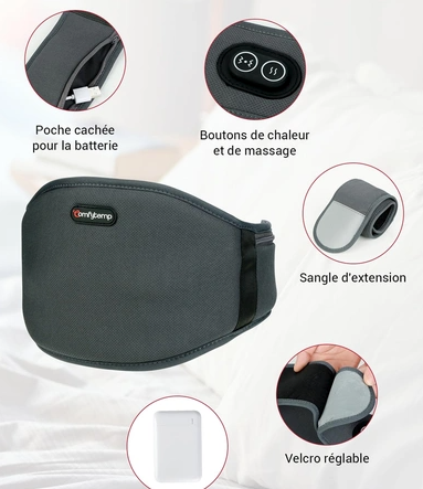 Elektronický masážny a hrejivý pás Comfytemp - 3