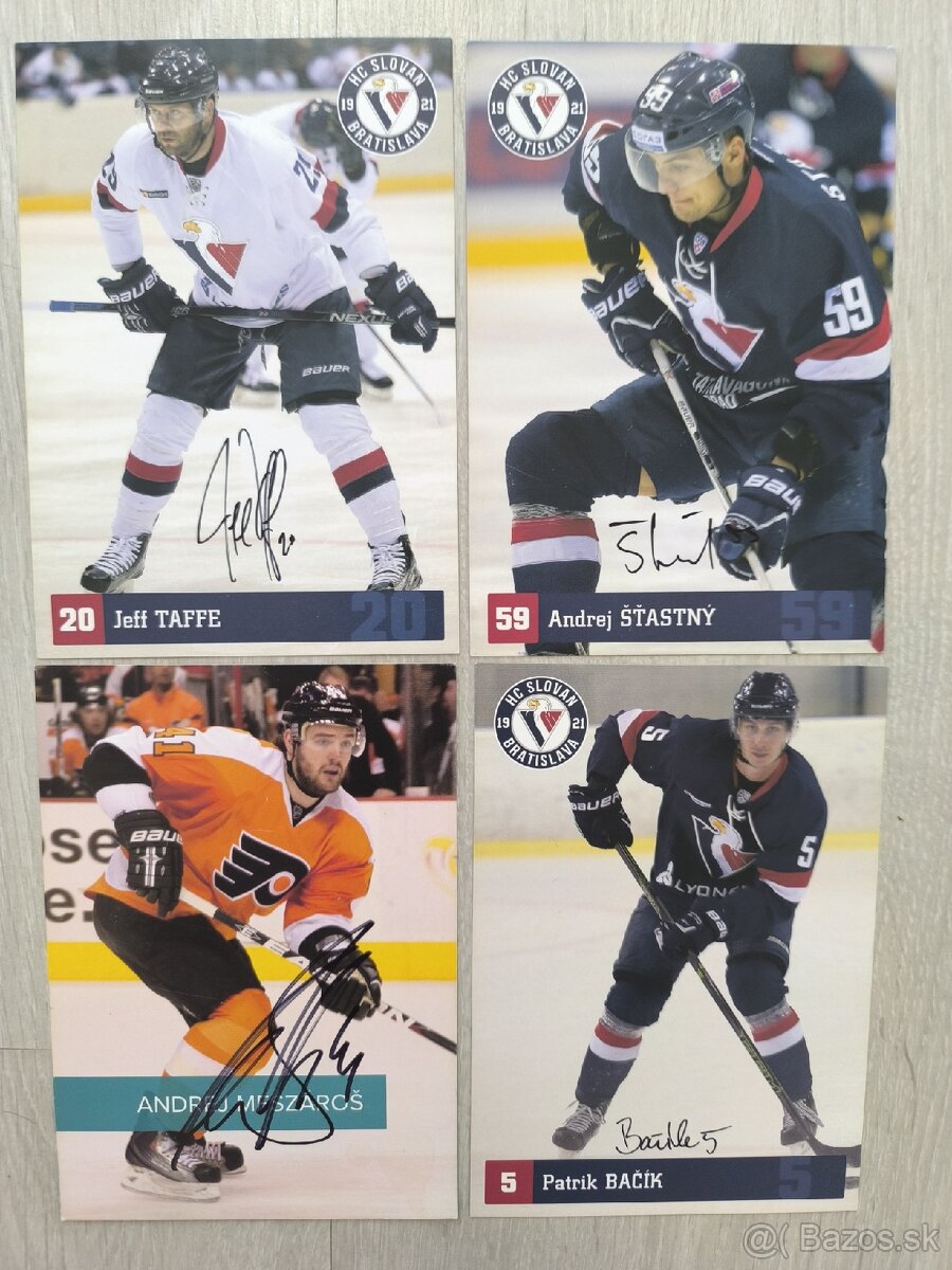 Predám podpísané kartičky HC Slovan Bratislava. - 3